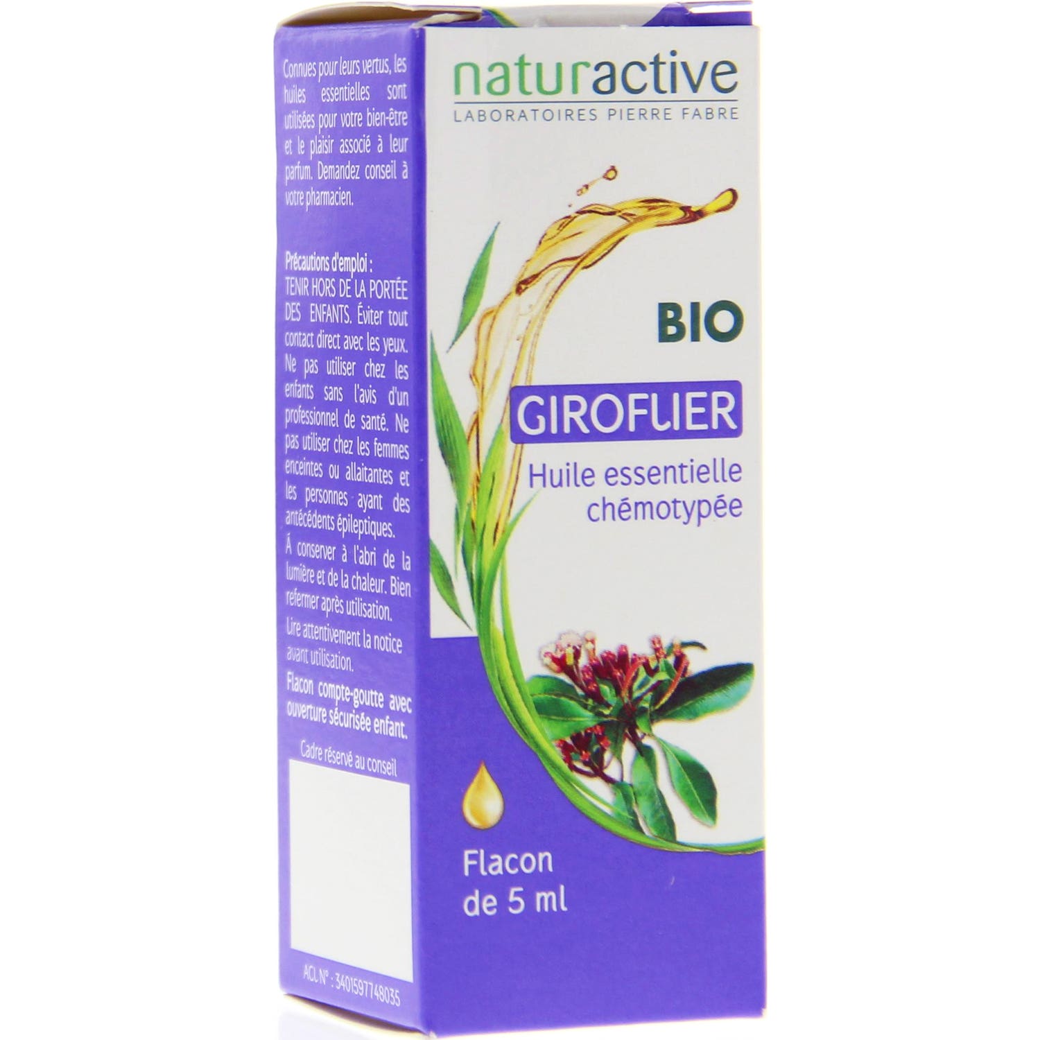 Naturactive Huile Essentielle giroflier Bio 5ml