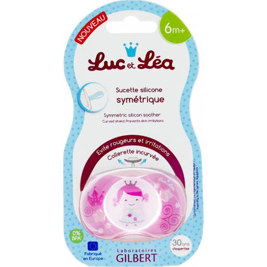 Luc et Lea Sucette Symetrique Princes/ Fais Mois Un Calin +6 Mois 2uts