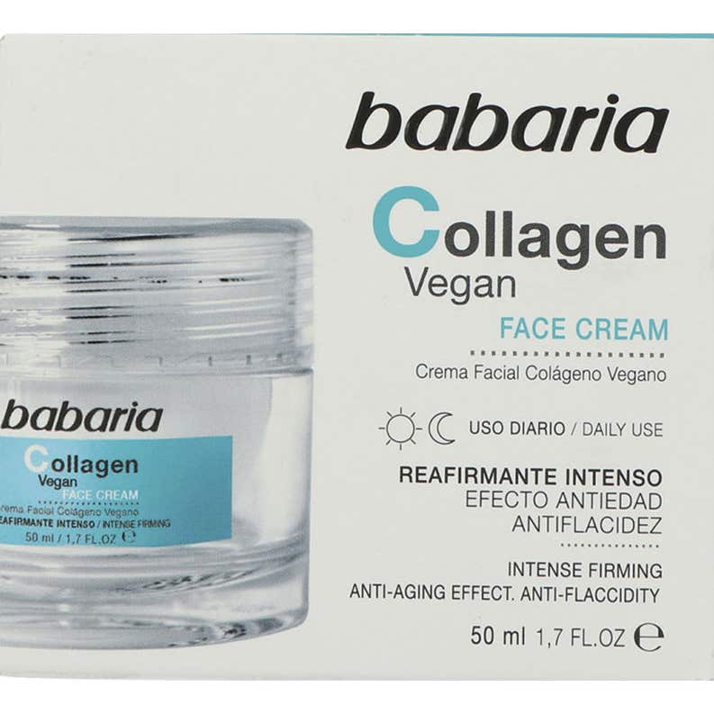 Babaria Collagen Vegan Crème Visage Anti-âge Raffermissant 50ml
