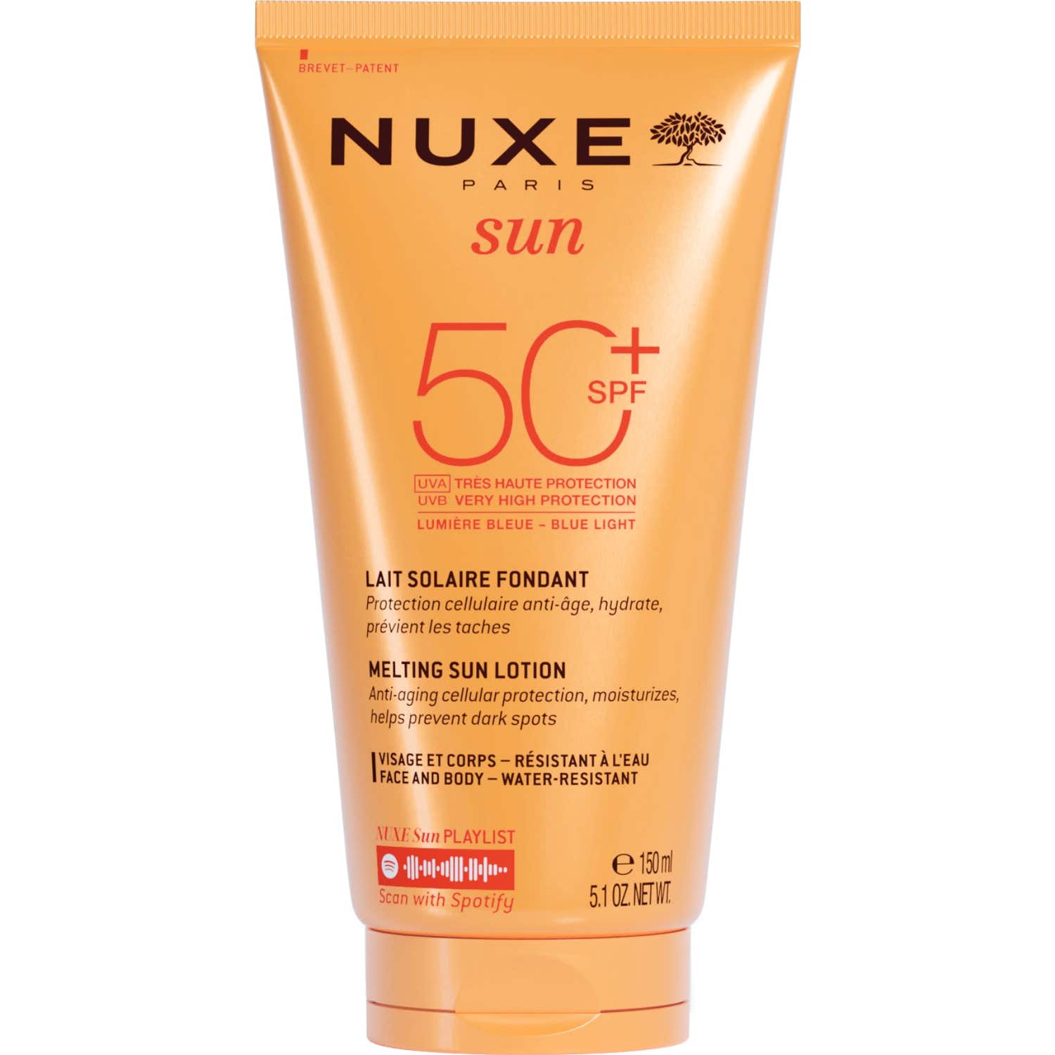 Nuxe Sun Lait Fondant Haute Protection SPF50 150ml