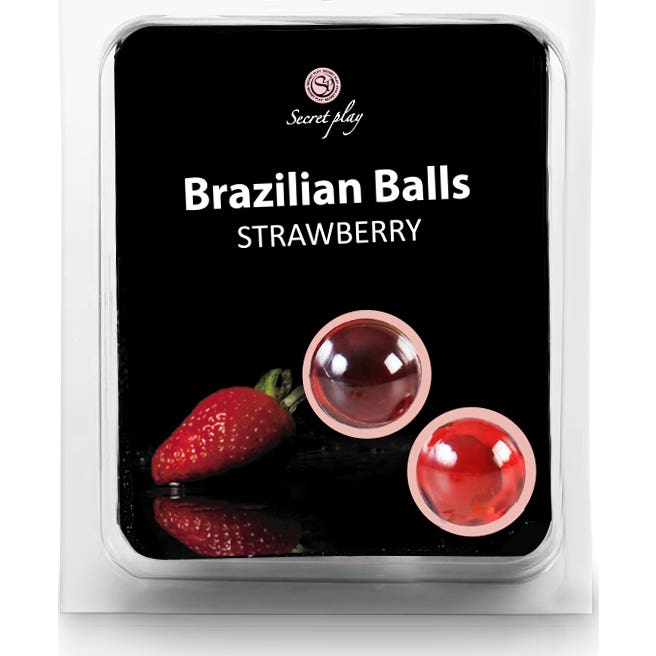 Secret Play Brazilian Balls à l'arôme de fraise 8g