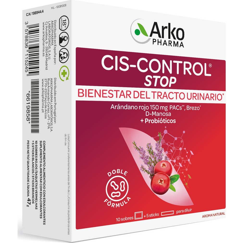 Arkopharma Cis-Control Fort 10 sachets + 5 sticks