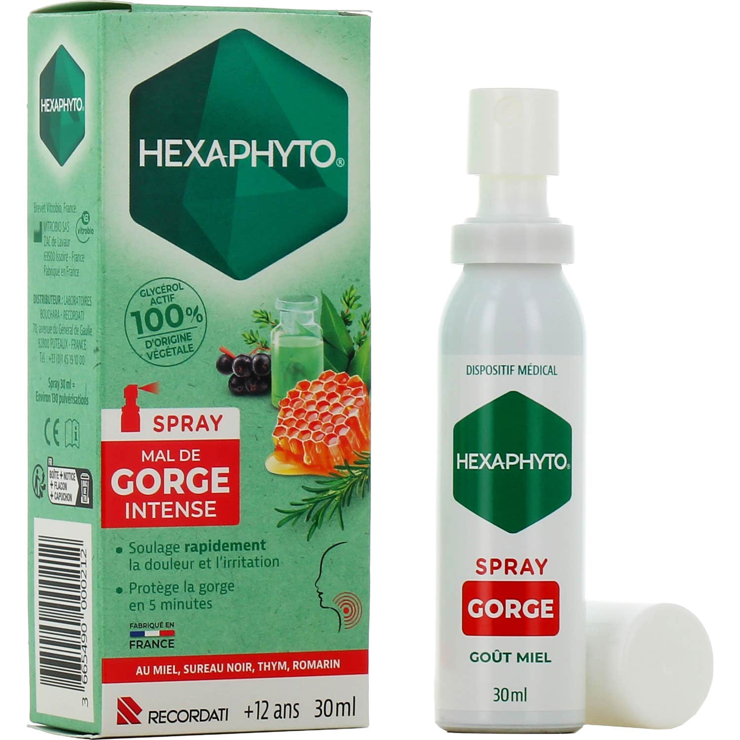 Hexaphyto Spray Mal De Gorge Intense 30Ml