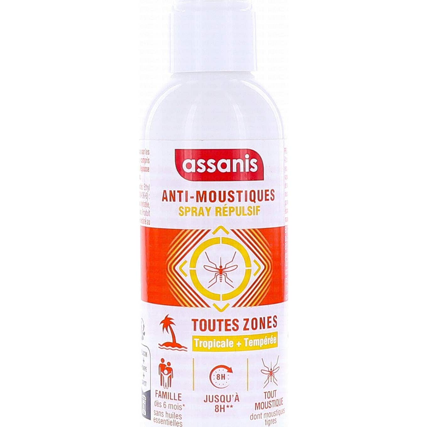 Assanis Anti-Moustiques Spray Répulsif Toutes Zones 80ml