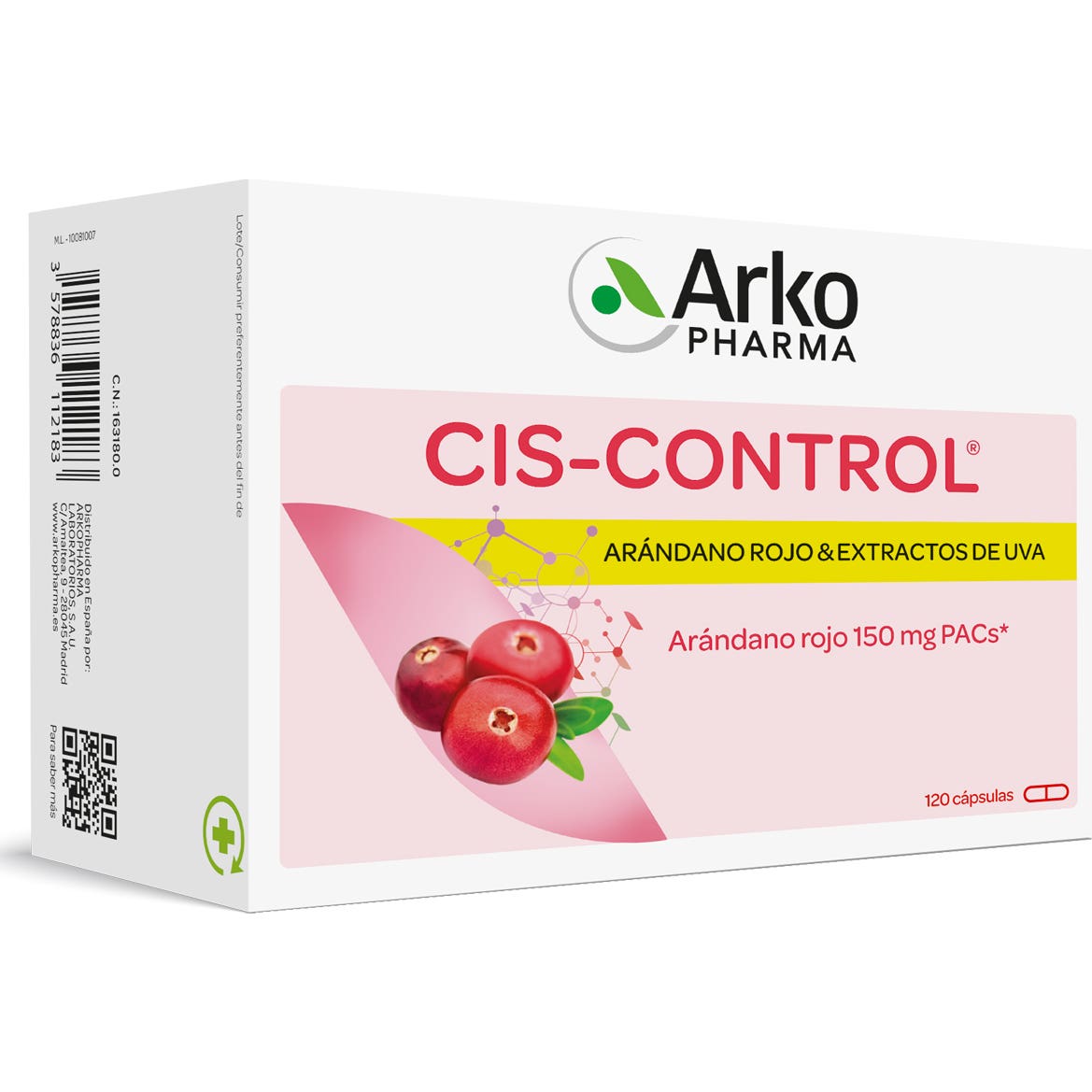 Arkopharma Cis-Control Cranberola 120 Gélules