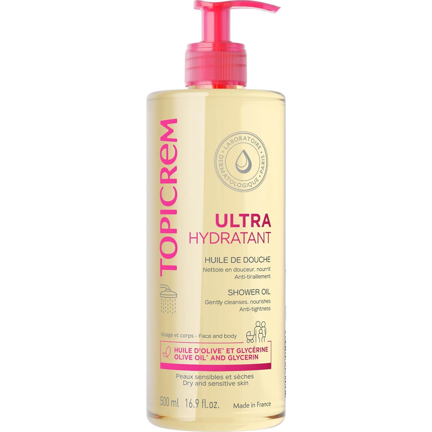 Topicrem Huile de Douche Ultra Hydratante 1L