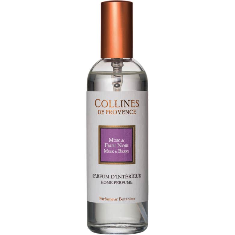 Collines de Provence Parfum Intérieur Musc Fruit Noir 100ml