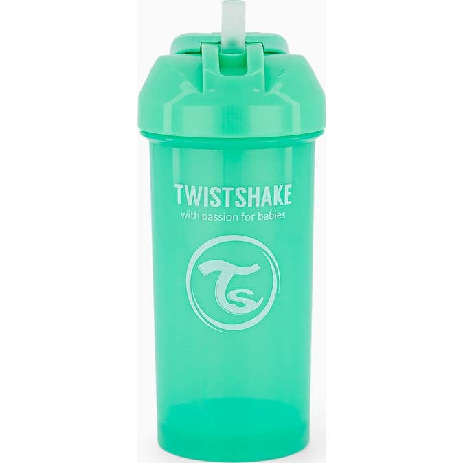 Tasse à paille TwistShake vert pastel 360ml