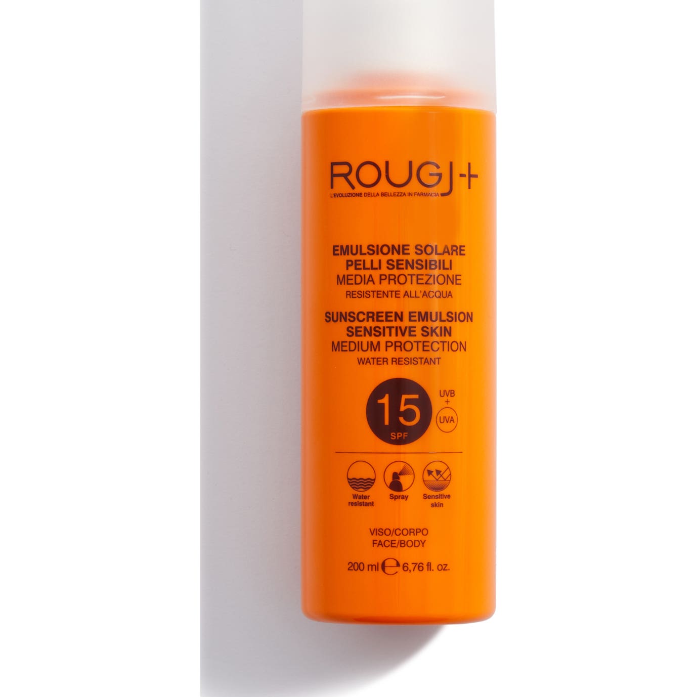 Rougj Emulsion Solaire Peaux Sensibles SPF15 200ml