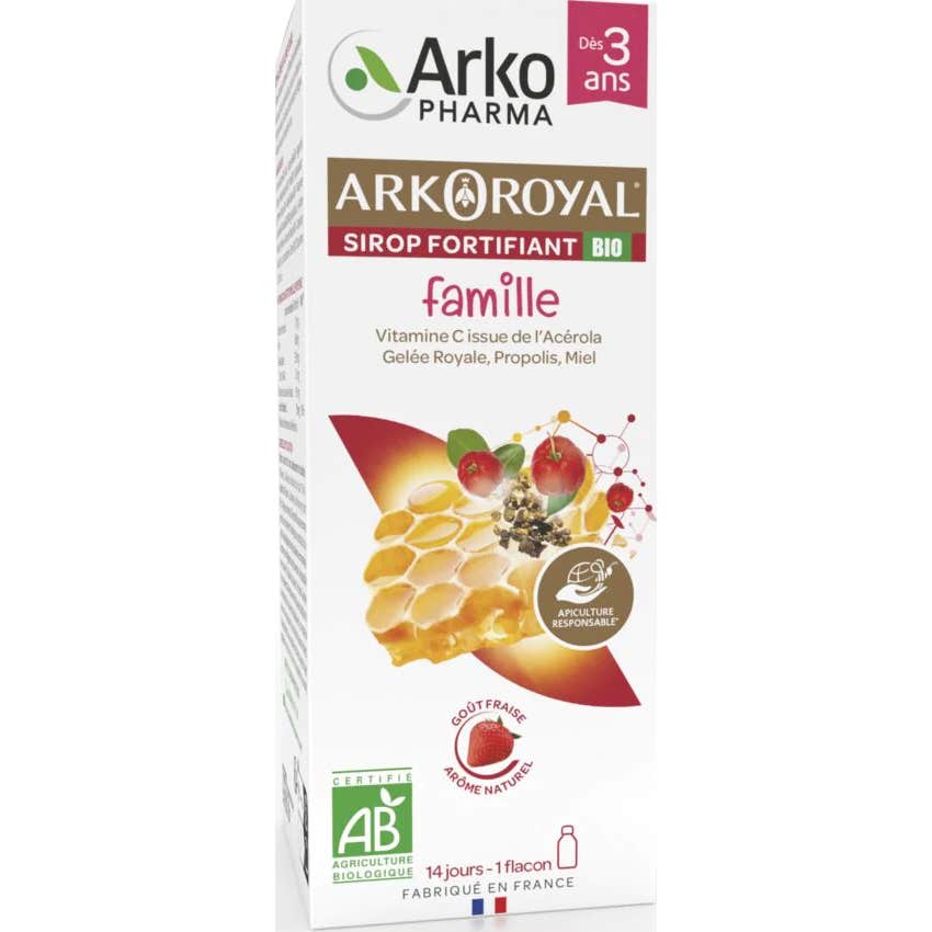 Arkopharma Arkoroyal Sirop Fortifiant Famille Bio 140ml