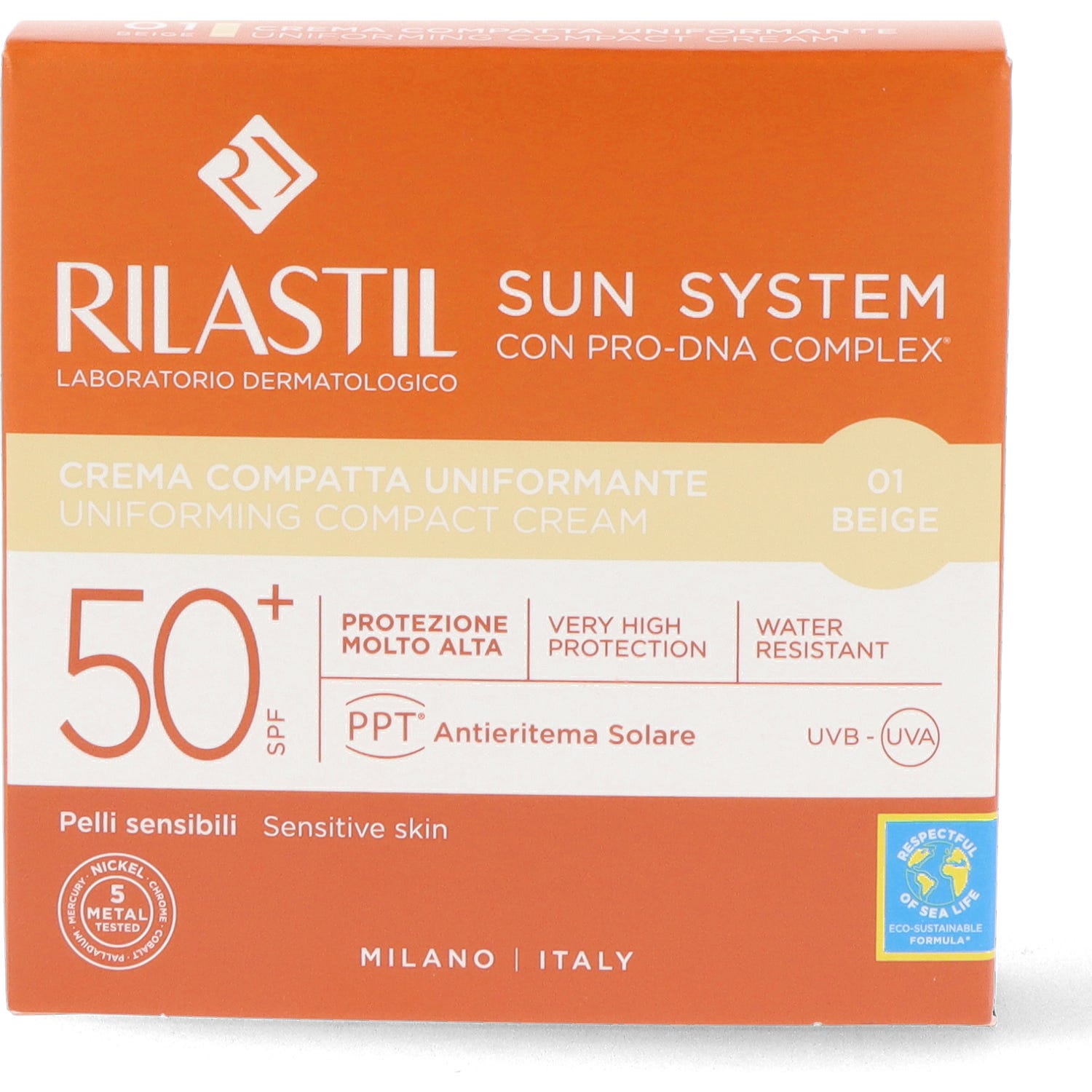 Rilastil Sun System 50+ Compact Beige 10g