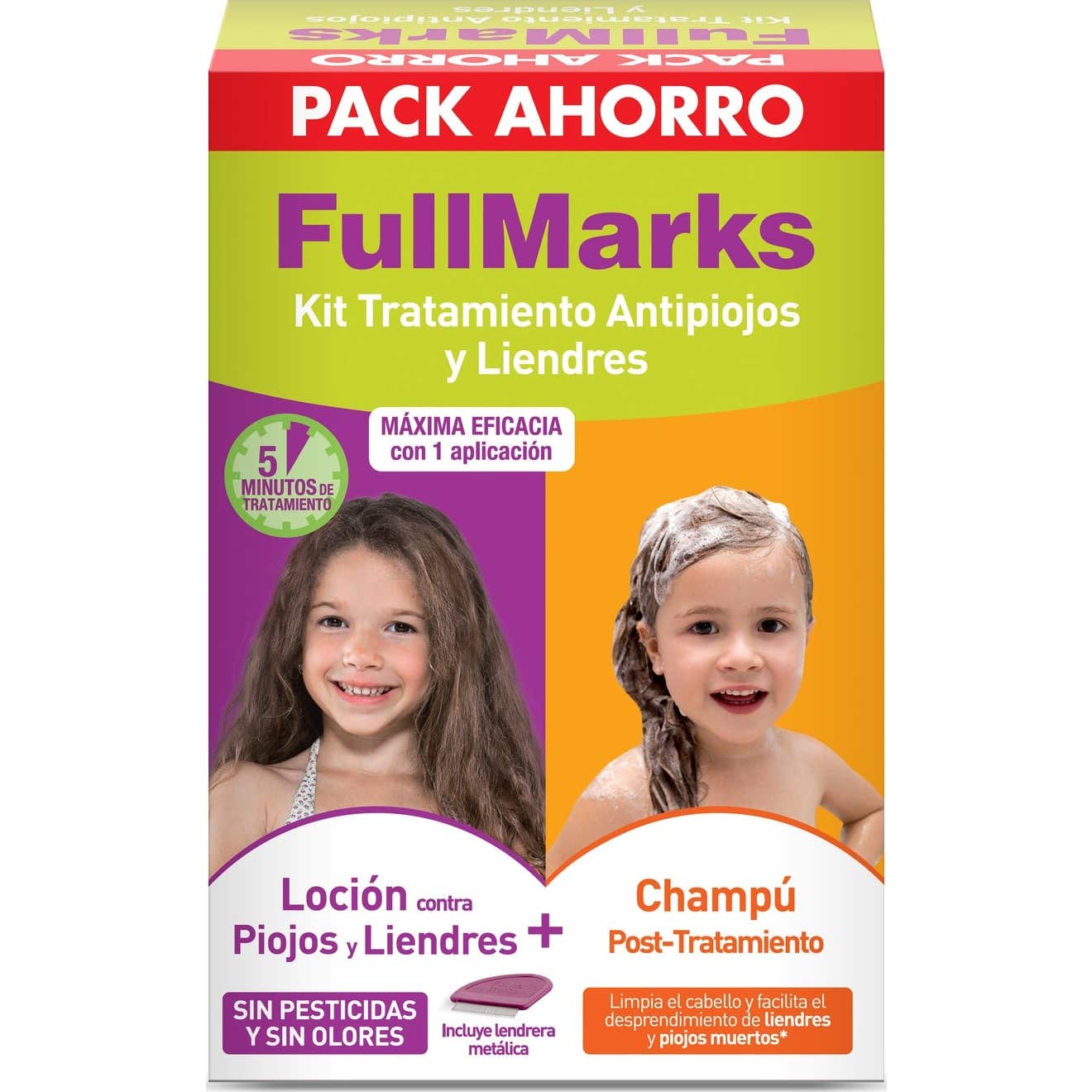 Kit anti-poux FullMarks Lotion anti-poux 100ml + Shampooing 150ml