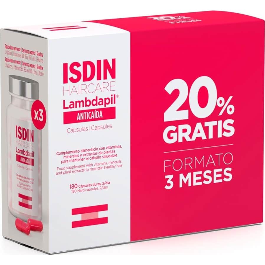 Isdin Lambdapil Anti-Chute 180 Capsules