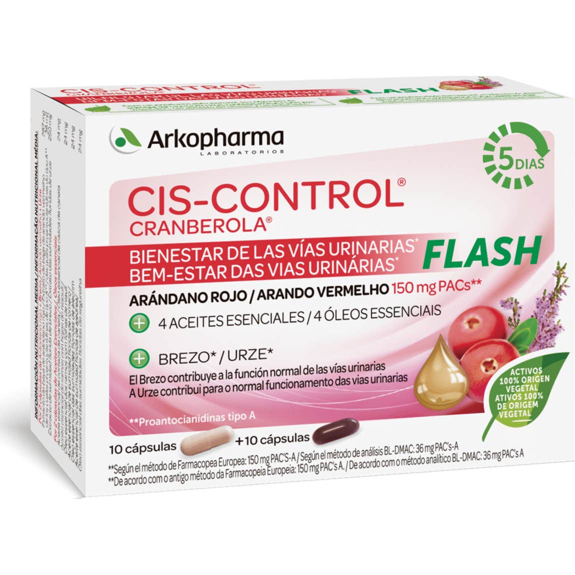 Arkopharma Cis-Control Cranberola Flash 20 Gélules