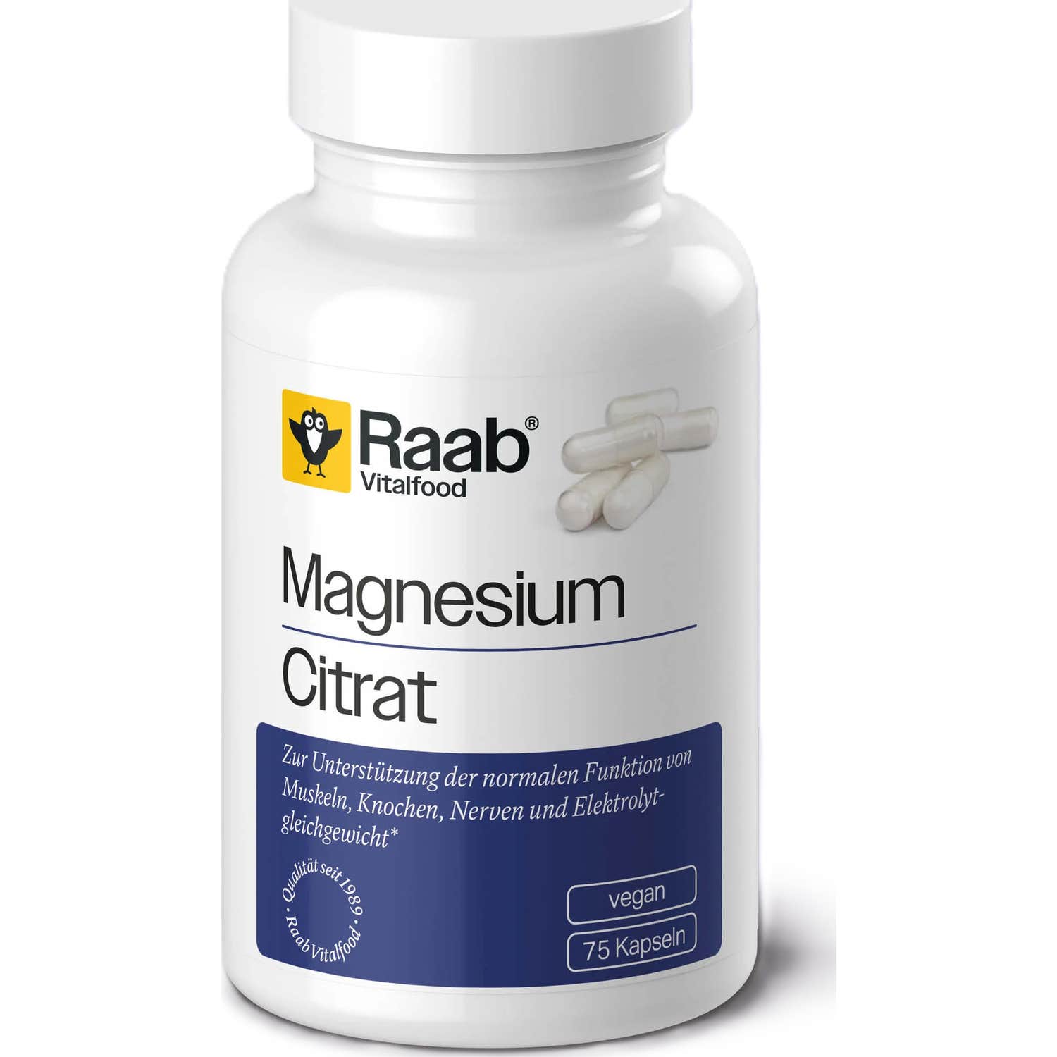 Raab Vitalfood Citrate de Magnésium 75caps