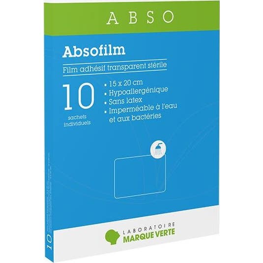 Marque Verte Absofilm Pansements Adhésifs 15x20cm 10uts