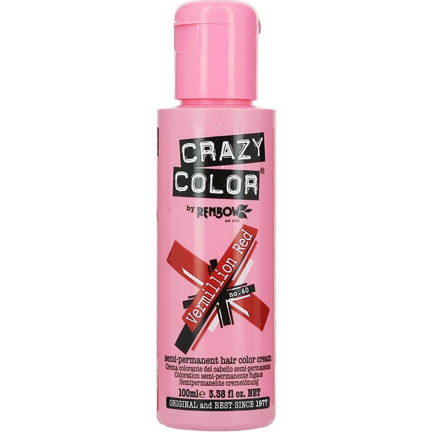 Crazy Colour Dye 40 Vermillion Red 100ml