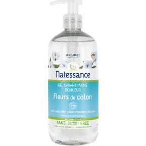 Natessance Gel Lavant Mains Douceur Fleurs de Coton Bio 500 ml