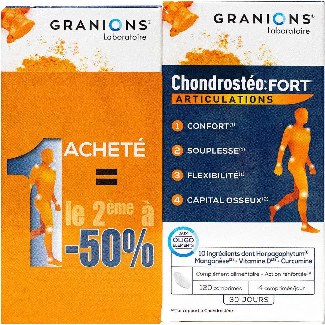 Granions Chondrostéo+ Fort Articulations 2x120 Comprimés