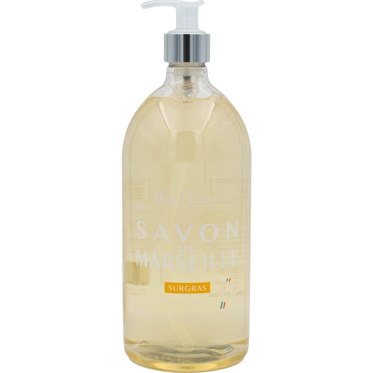 BeauTerra Savon de Marseille Liquide Surgras Amande Douce 300ml