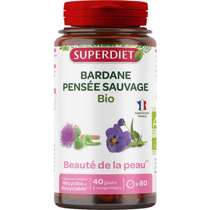 Superdiet Bardane Pensée Sauvage Bio Beauté De La Peau Comprimé(S) 80 Pc(S) - Image 2