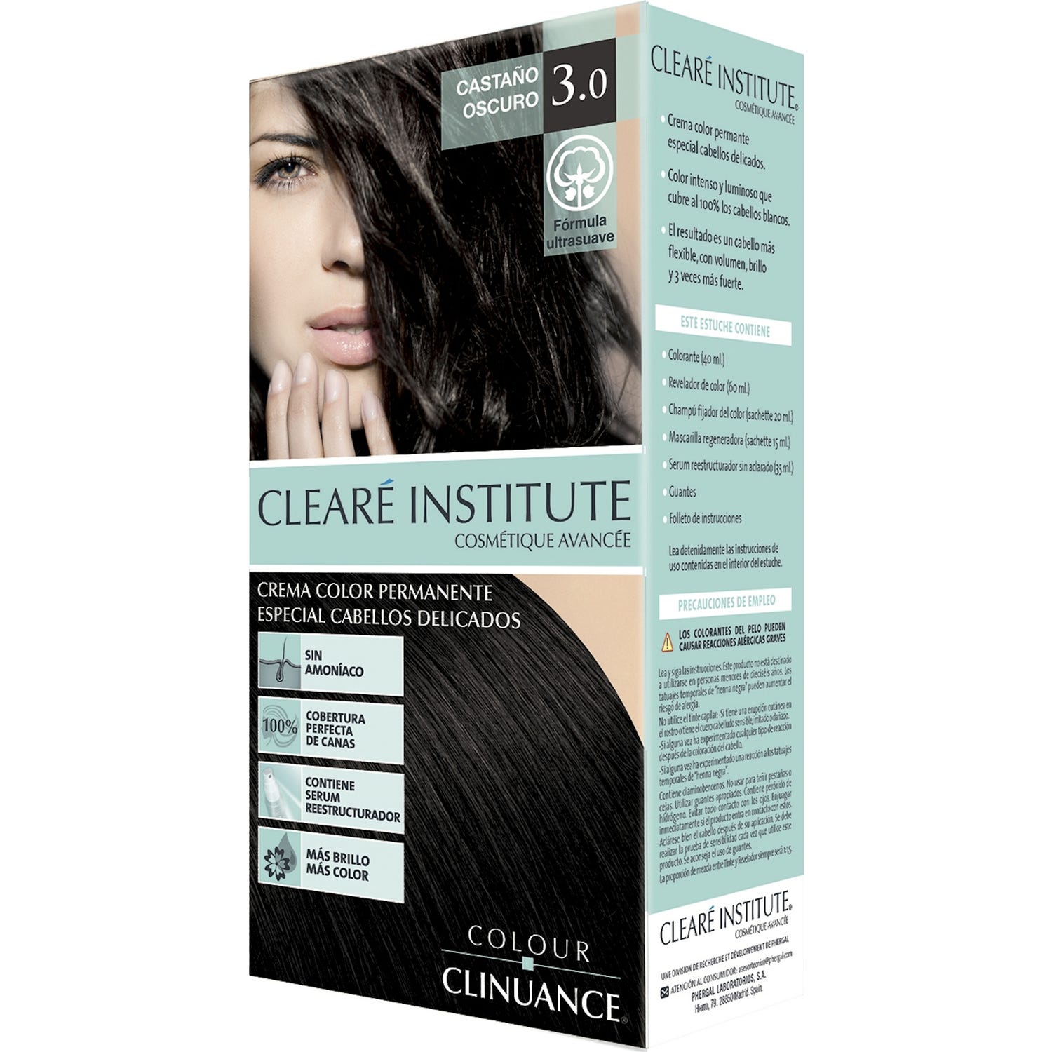 Cleare Institute Colour Clinuance Permanent Dye 30 Dark Brown 170ml
