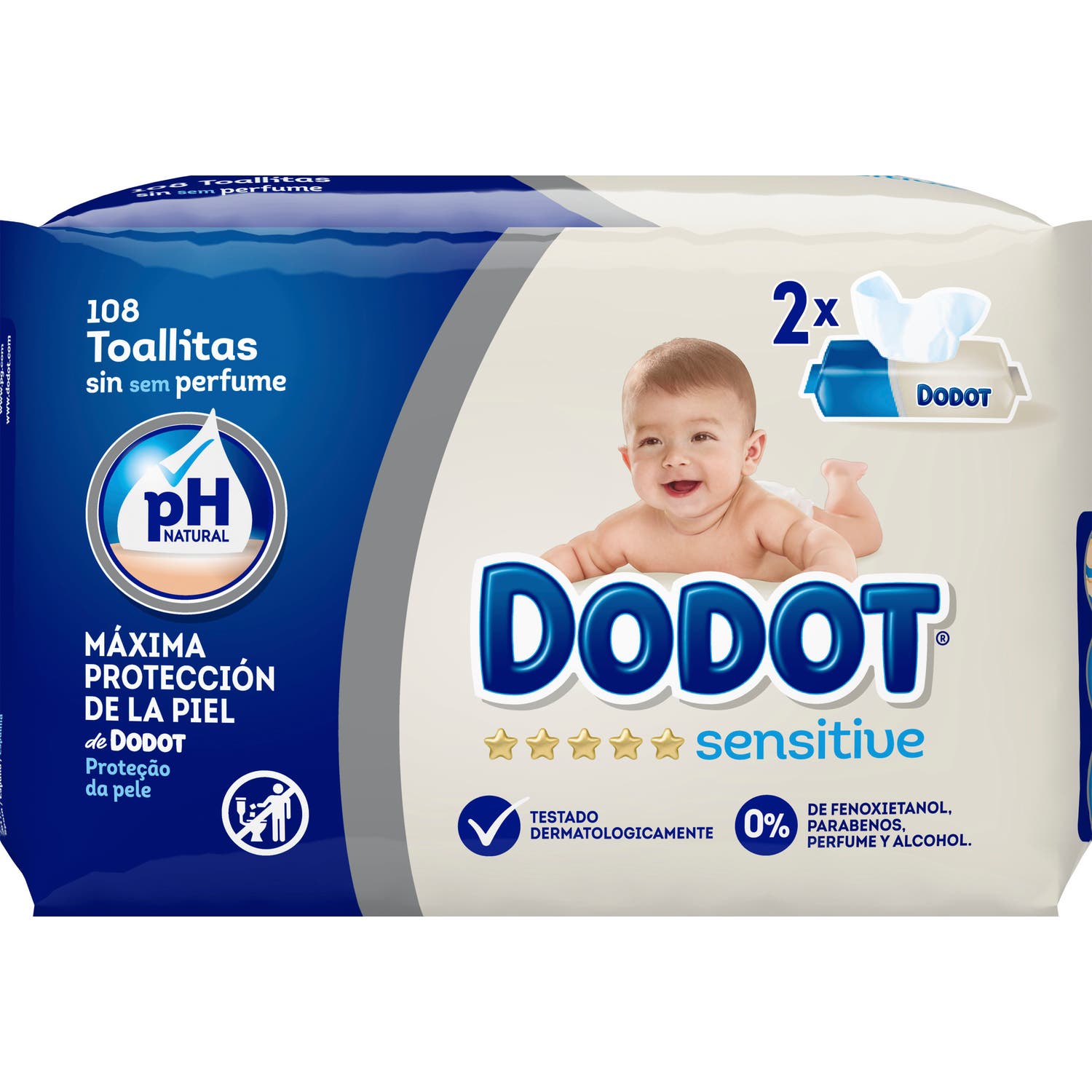 Dodot Sensitive Lingettes 108 unités