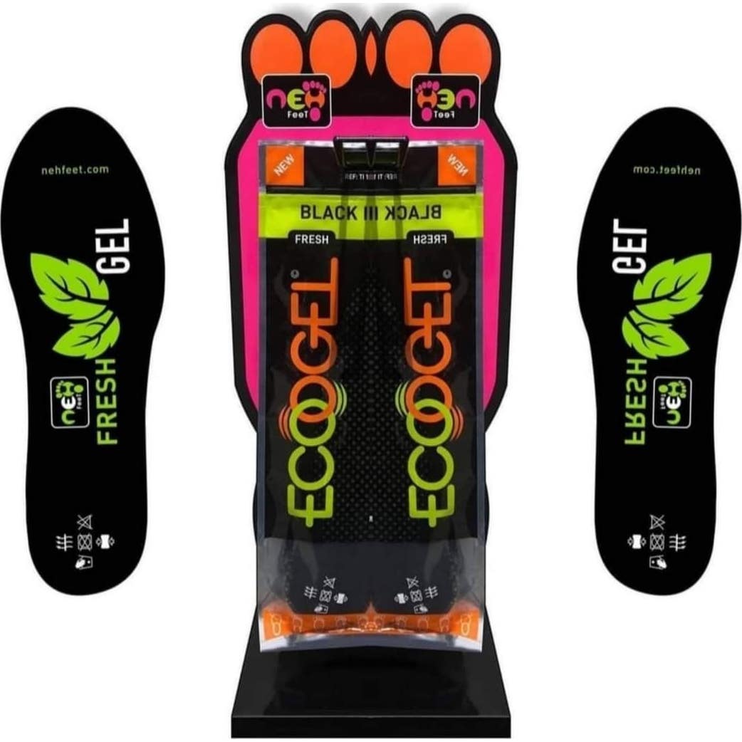 Neh Feet Semelles Black Insoles Ecofresh Taille L 1 Paire