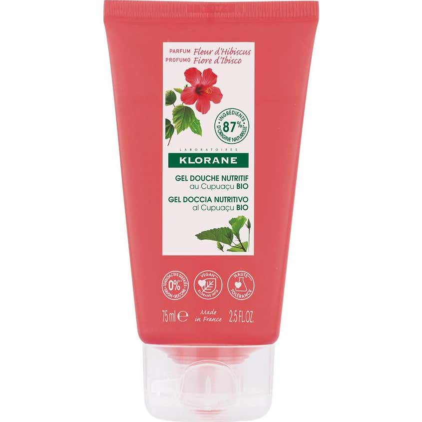 Klorane Gel Douche Nutritif Cupuaçu Fleur D'Hibiscus 75ml