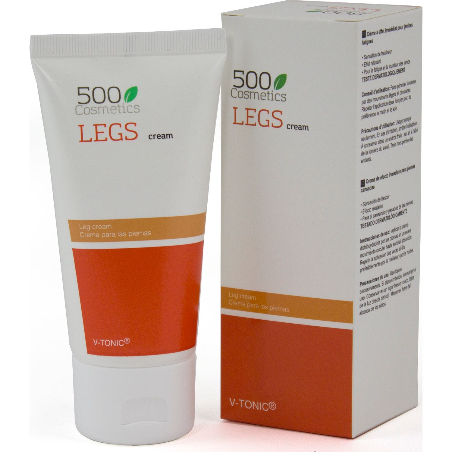 500Cosmetics Legs Cream Crema Para Varices 75ml