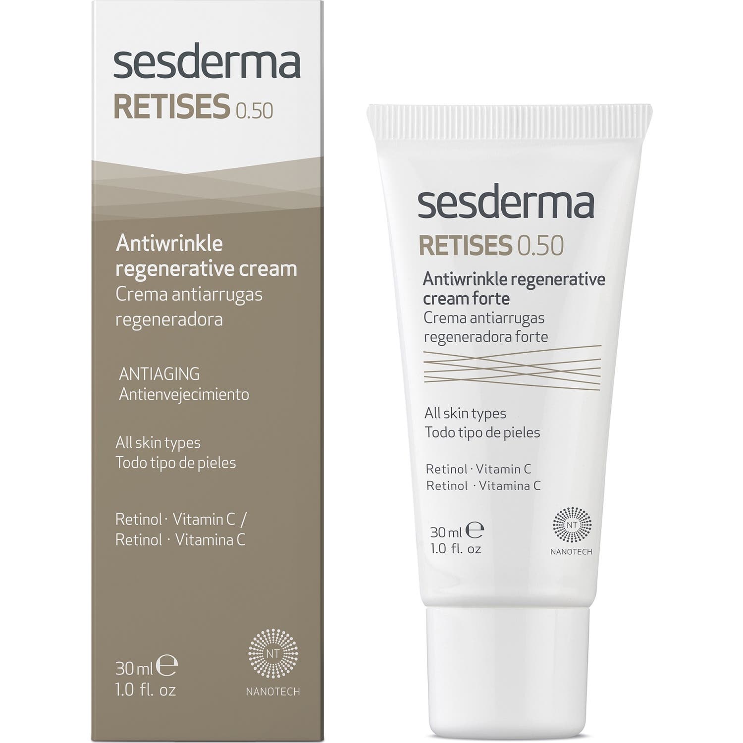 Sesderma RETISES 0.50 Crème Anti-rides Régénératrice Forte 30ml