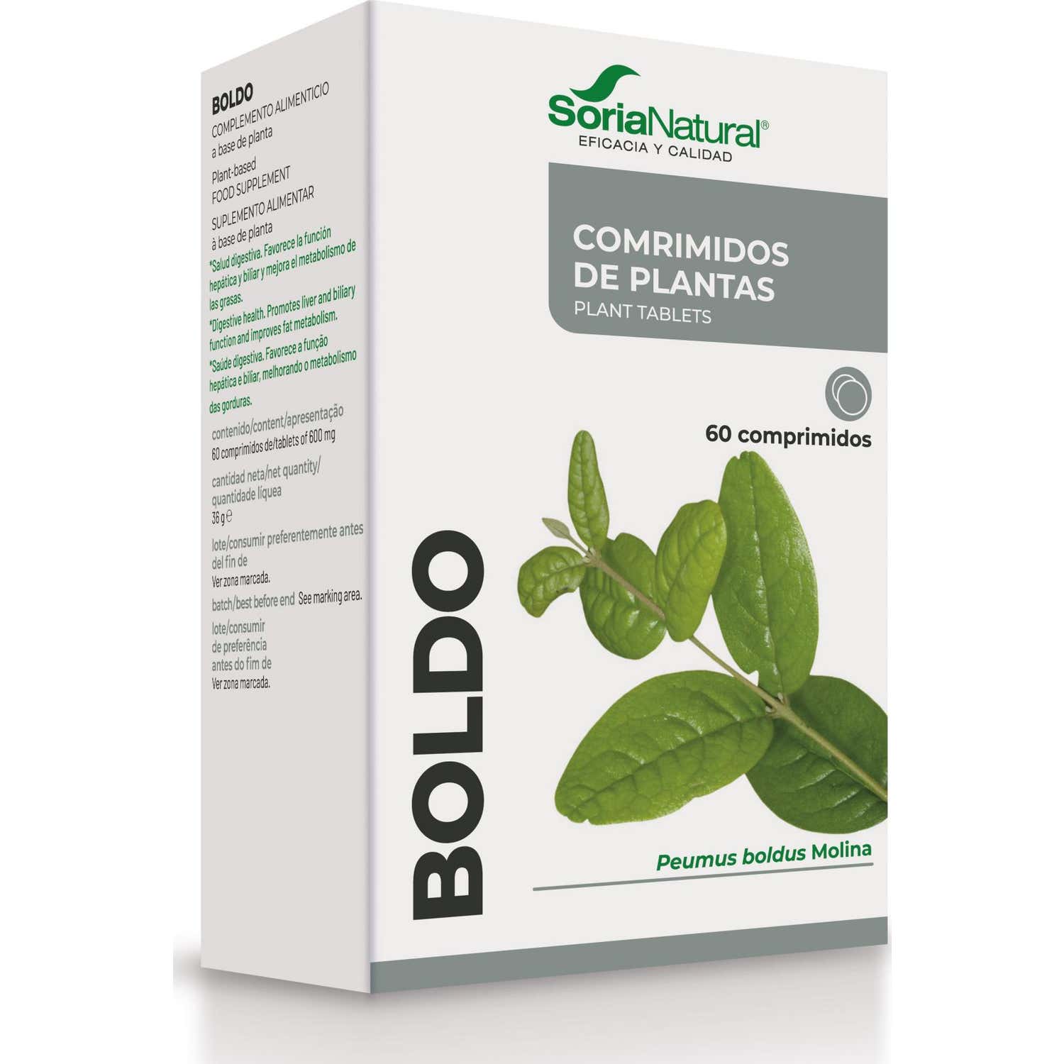 Soria Natural Boldo Tablets 60comp
