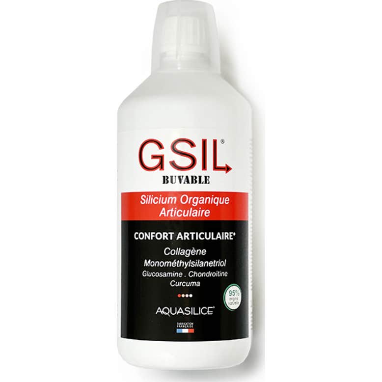 Aquasilice GSIL Buvable Silicium Organique Articulaire 1L