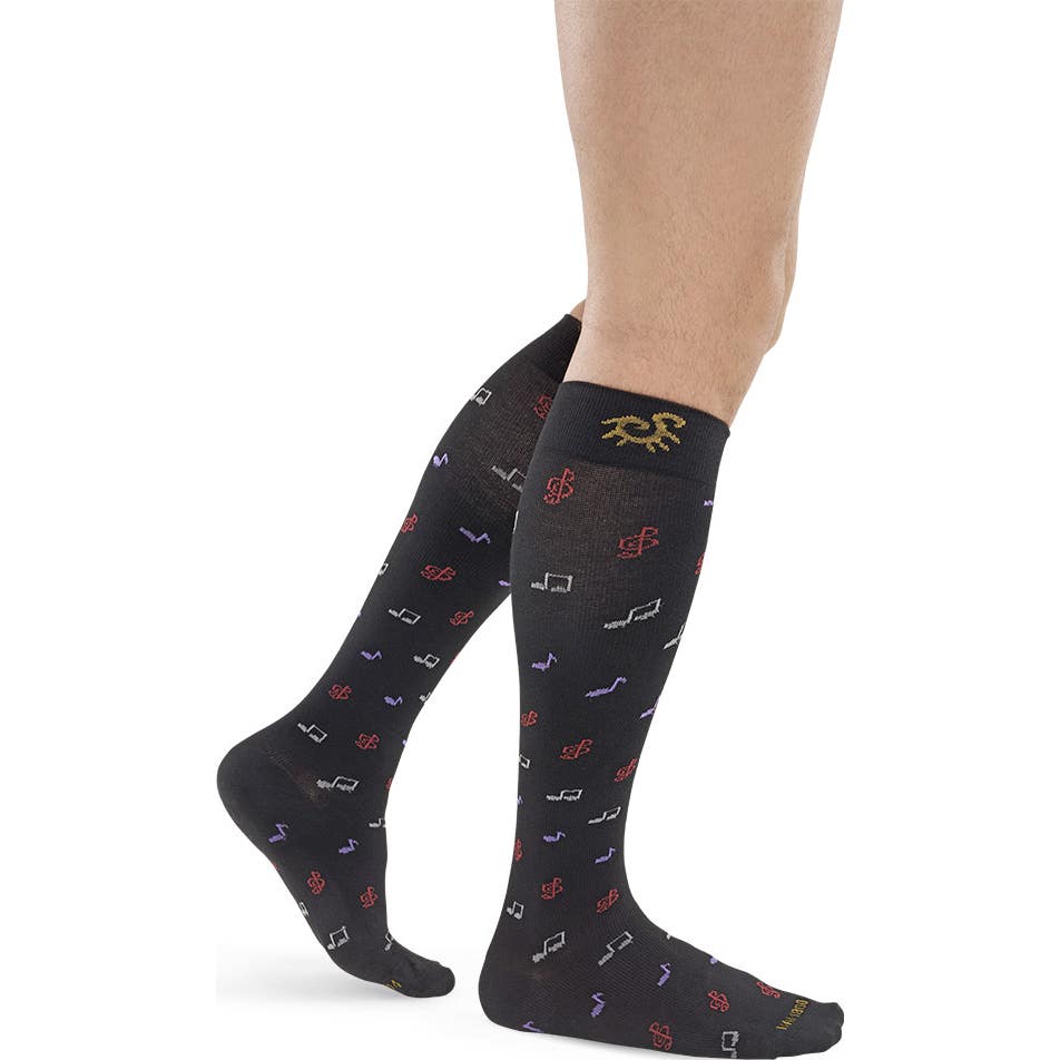 Solidea Socks For You Bamboo Music 4XL Noir 1 Paire