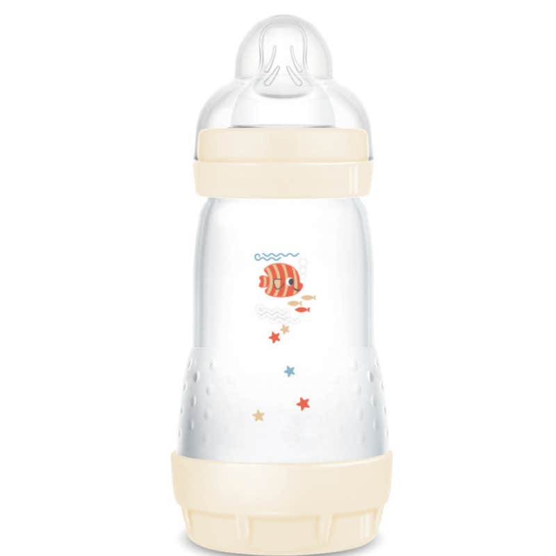 MAM Easy Start Nature Biberon Anti‑Colique Débit 2 Coton 260ml