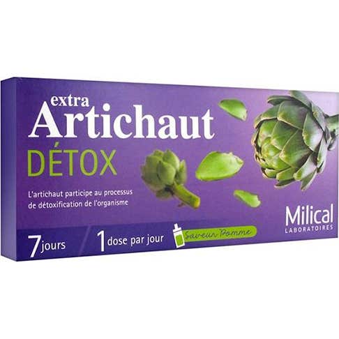Milical Extra Artichaut detox 7 jours 7 ampoules