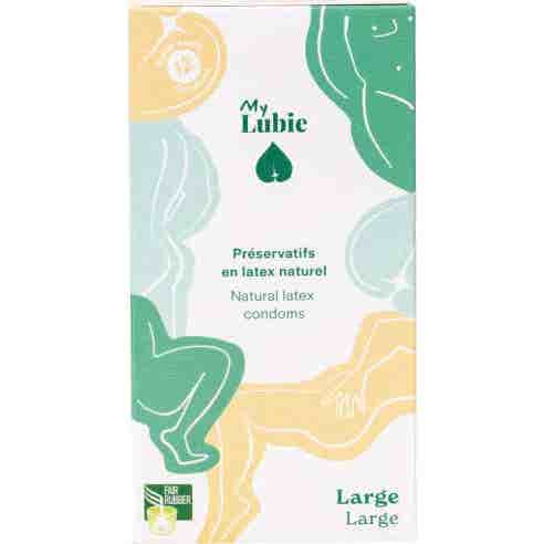 My Lubie Préservatifs Ultra Fins Latex Naturel Large 12 Unités