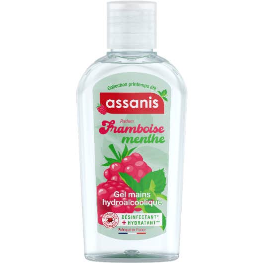 Assanis Gel Hydroalcoolique Framboise Menthe 80ml