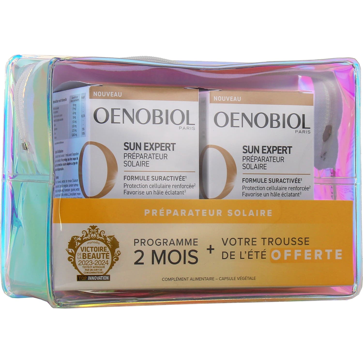Oenobiol Sun Expert Préparateur Solaire 2x30 Capsules + Trousse