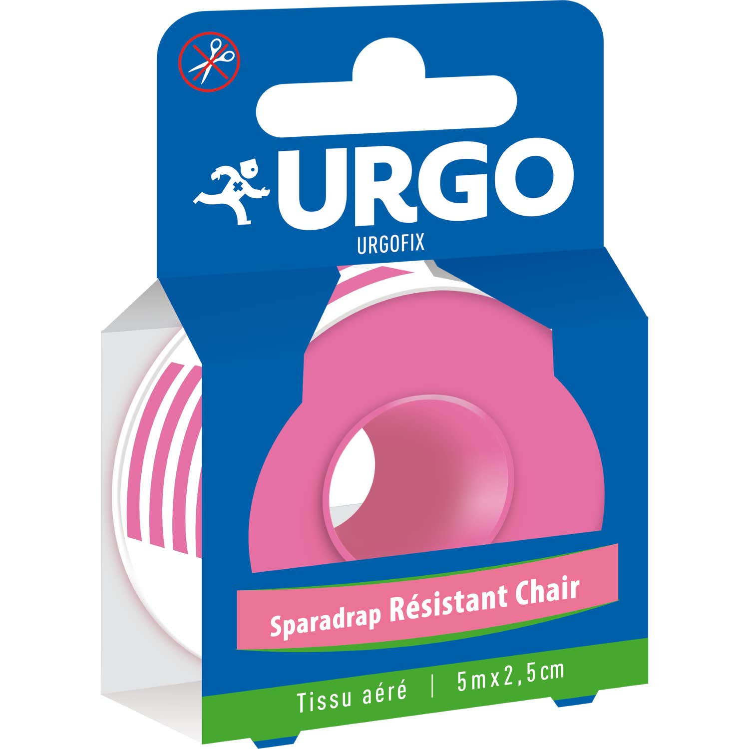 Urgo Urgofix Sparadrap Résistant Chair 5m x 2.5cm