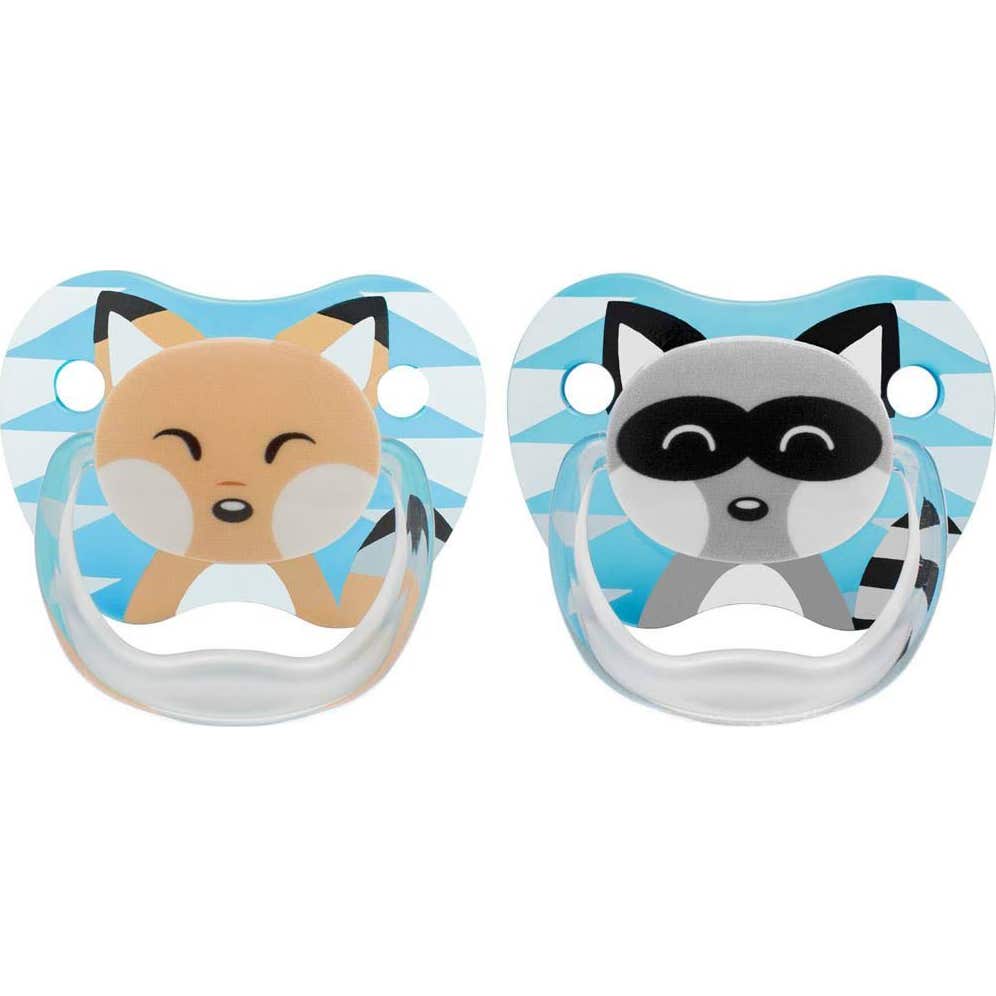 Sucette DrBrown's Prevent Animal Faces Child Size 1 Taille 0-6M 2 pièces