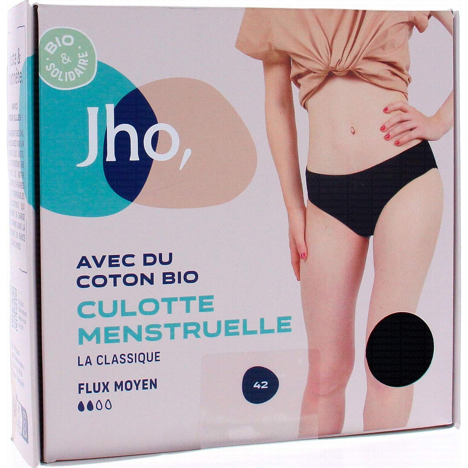 Jho Culotte Menstruelle En Coton Bio Flux Moyen T42 1ut