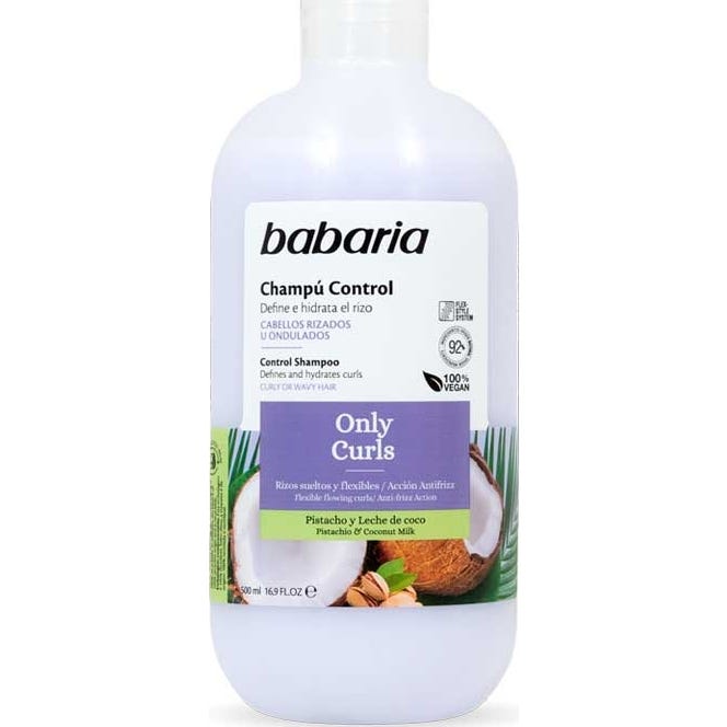 Babaria Only Curls Shampooing de contrôle pour cheveux bouclés 500ml