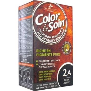 Les 3 Chênes Color & Soin Coloration Permanente 2A Brun Azuré
