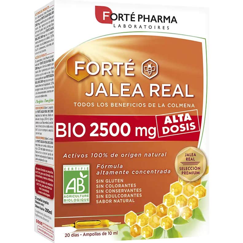 Forte Pharma Forté Royal Gelée Royale Bio 2500mg 20 Ampoules