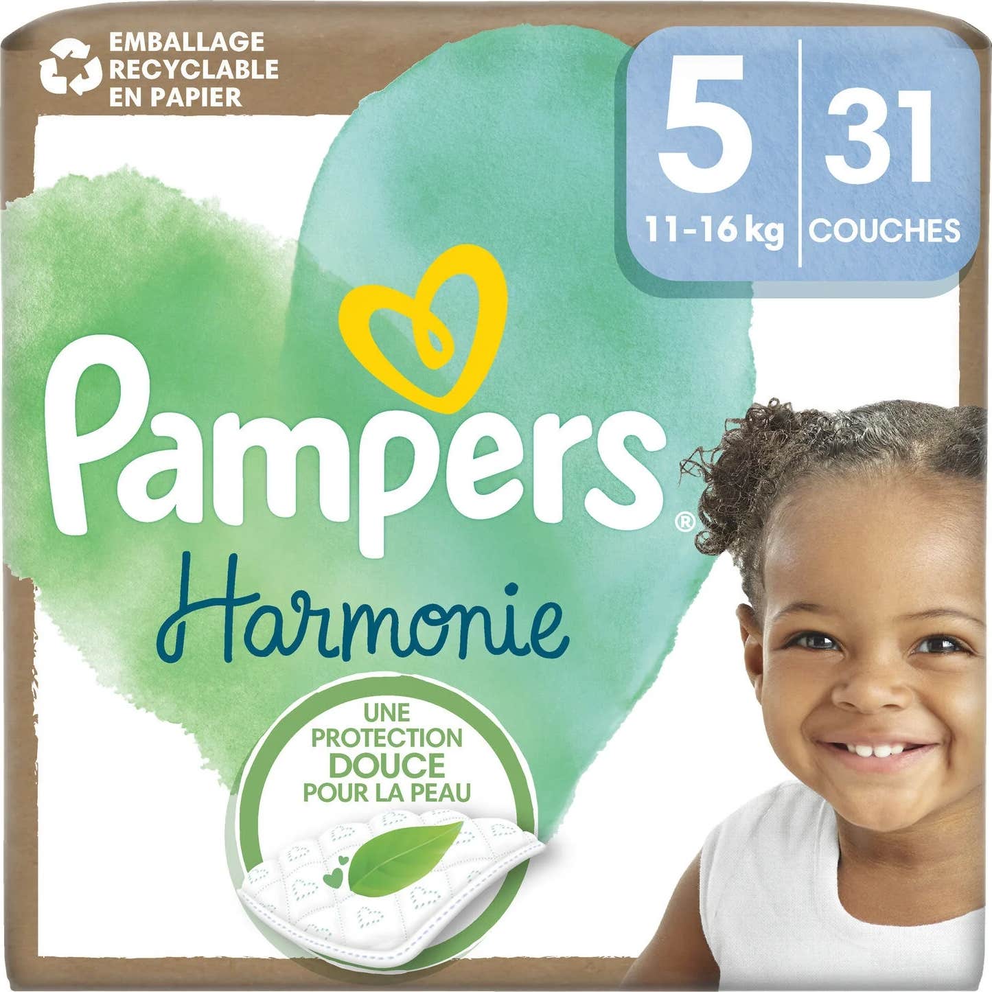 Pampers Harmonie Couches T5 11-16kg 31uts