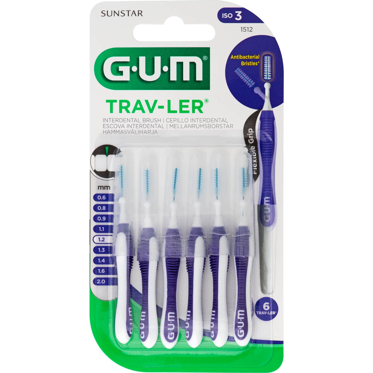 Gum Travler 1512 Héritage 1,2 6 pièces