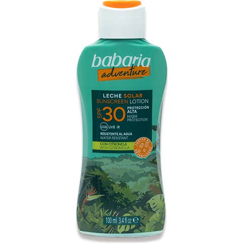 Babaria Adventure Lait Solaire Spf30 Citronnelle 100ml