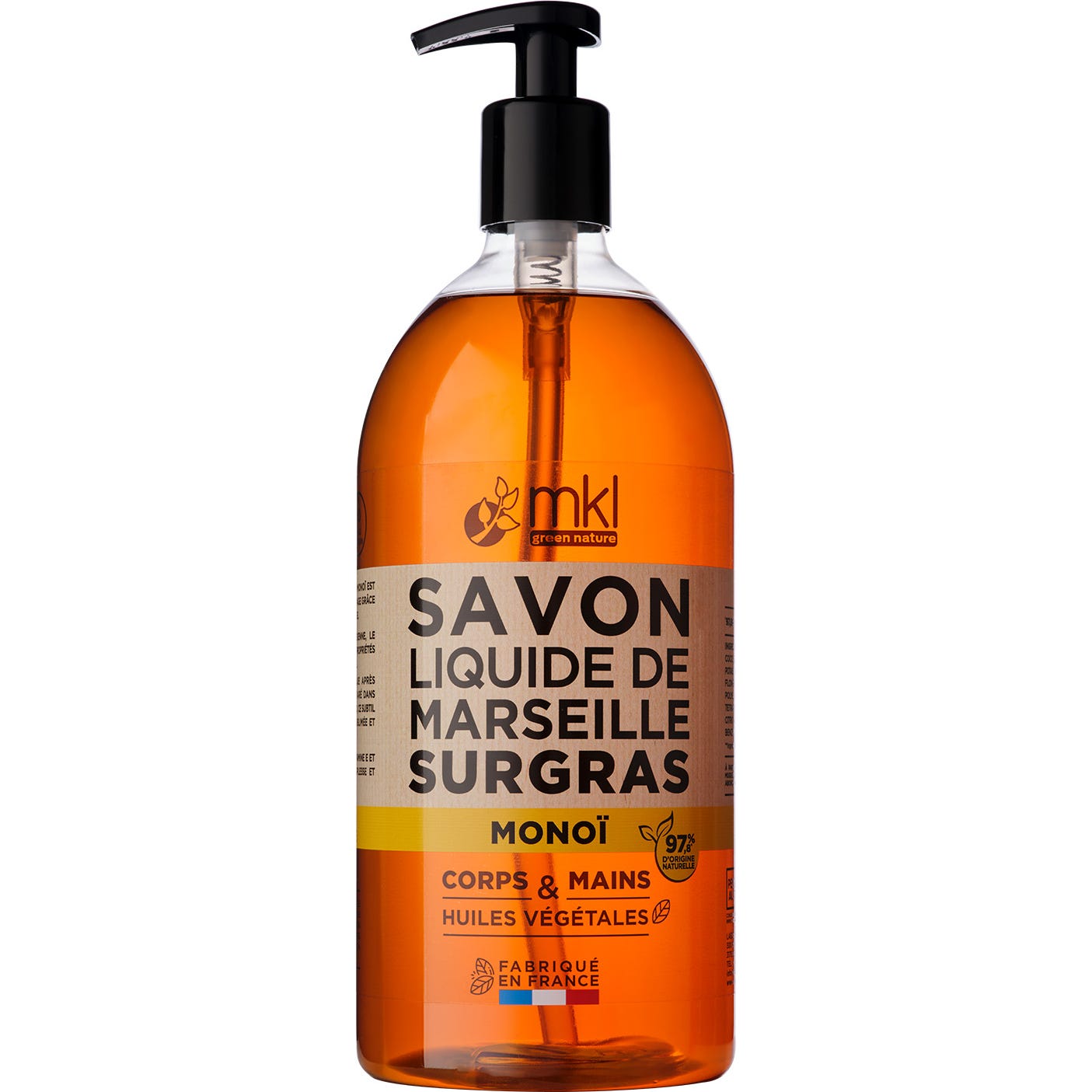 Mkl Savon Liquide de Marseille Monoï 1l