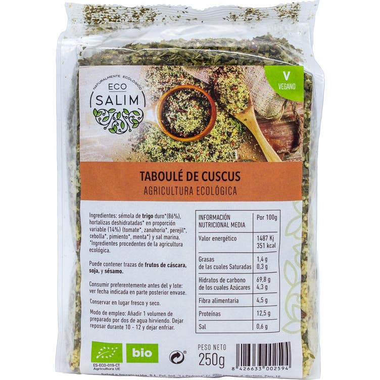 Eco-Salim Taboulé de Cuscus Bio Vegan 250g
